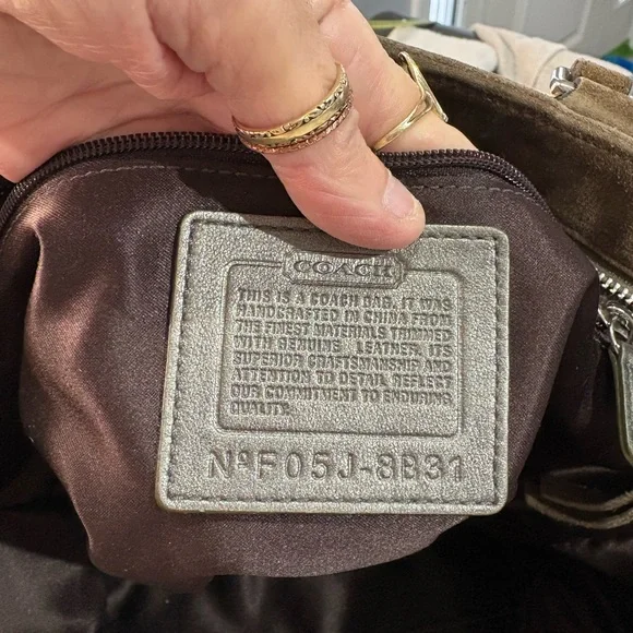 Coach Vintage suede shoulder Bag
